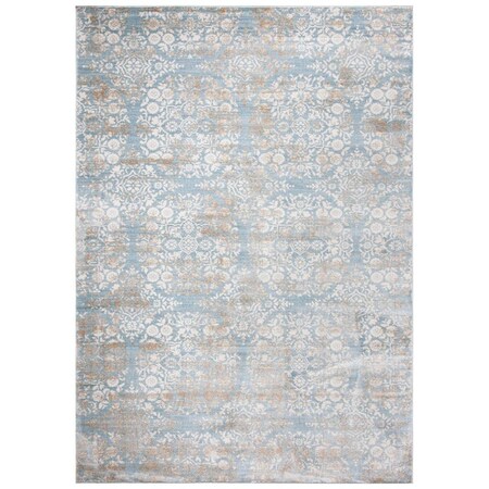 Safavieh 9 x 12 ft. Isabella Rectangle Power Loomed RugDenim Blue & Ivory ISA958L-9